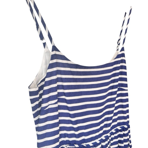 J.Crew Striped Blue and White Linen Cotton Blend Dress Sz 4 - Picture 5 of 8